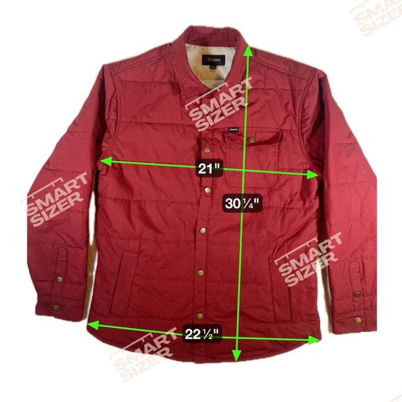 Brixton Jacket Mens Red Quilted SZ XL - Picture 3 of 7